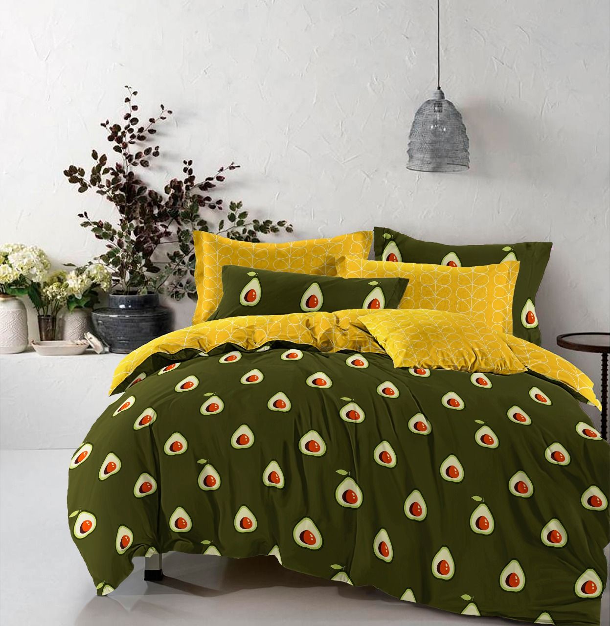 

Постельное белье MirSon 17-0435 Avocado Полуторный украина, бязь