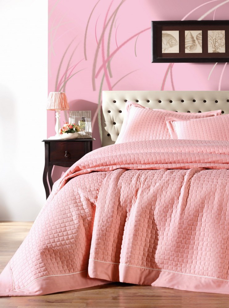 

Покрывало Cotton Box Diamond Pudra 230х260 см турция, микрофибра