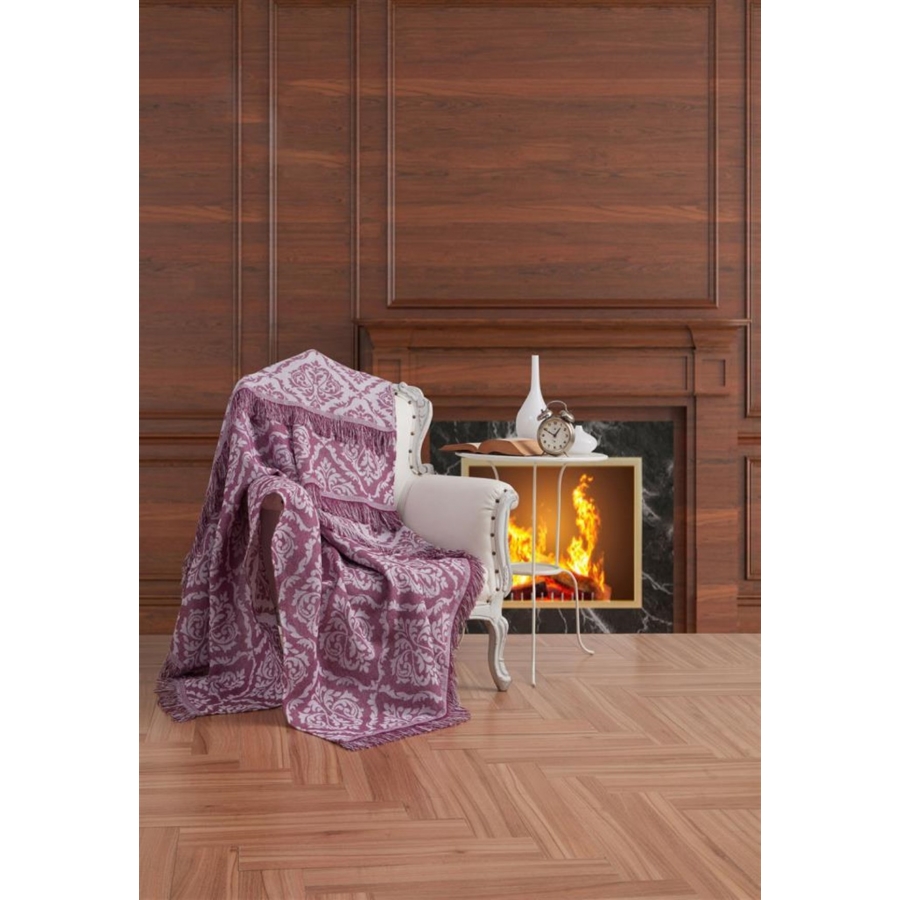 

Плед Eponj Home Buldan Keten Damask mor 170Х220 см турция, хлопок