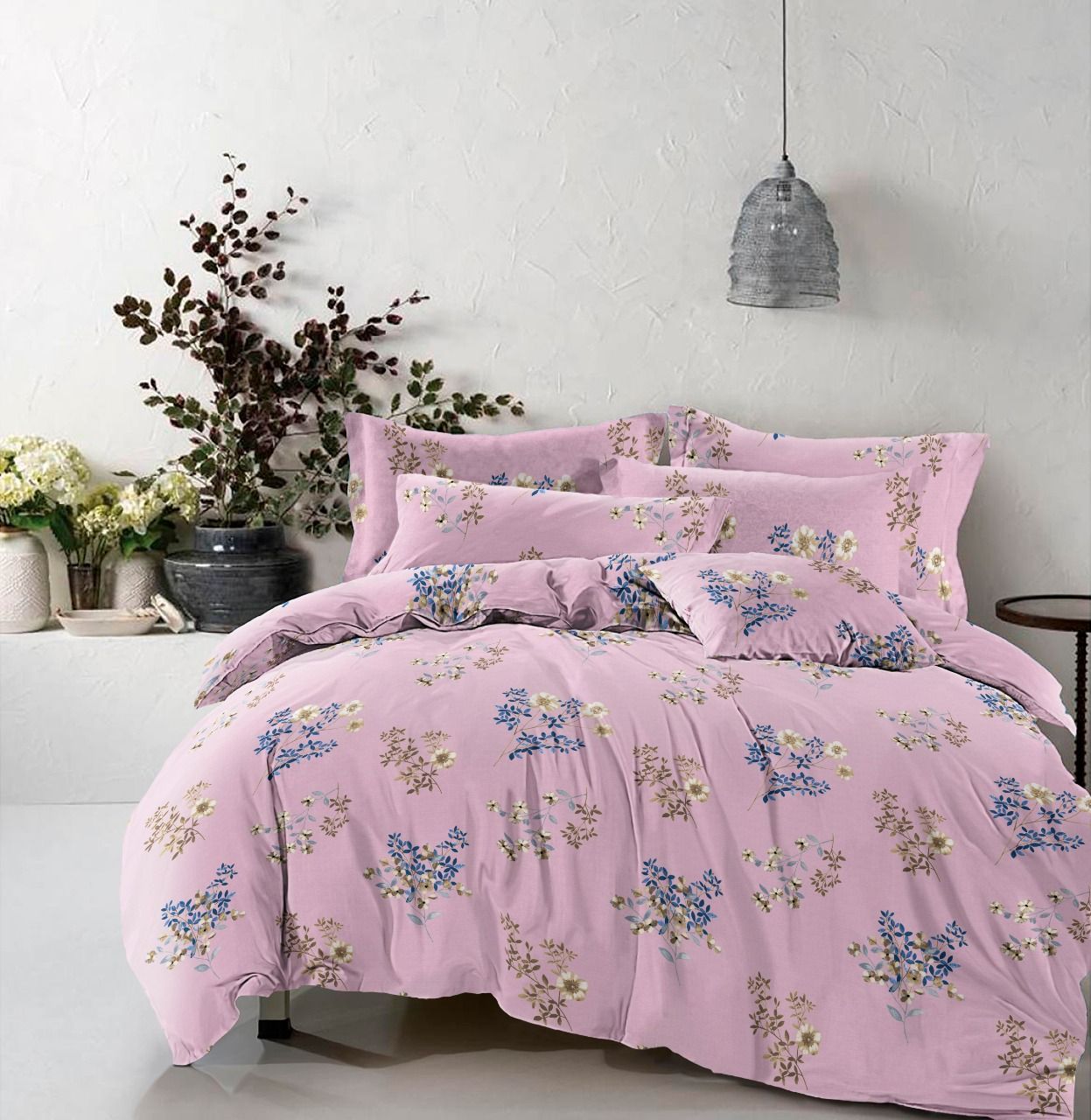 

Постельное белье MirSon 17-0439 Pink split King Size италия, бязь