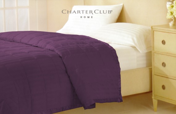 

Одеяло Homeline Charter Club Фиолетовое 229х234 см украина, сатин