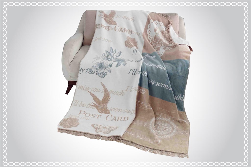 

Плед Cotton Box Diva Rilsa 180х220 см турция, хлопок + акрил