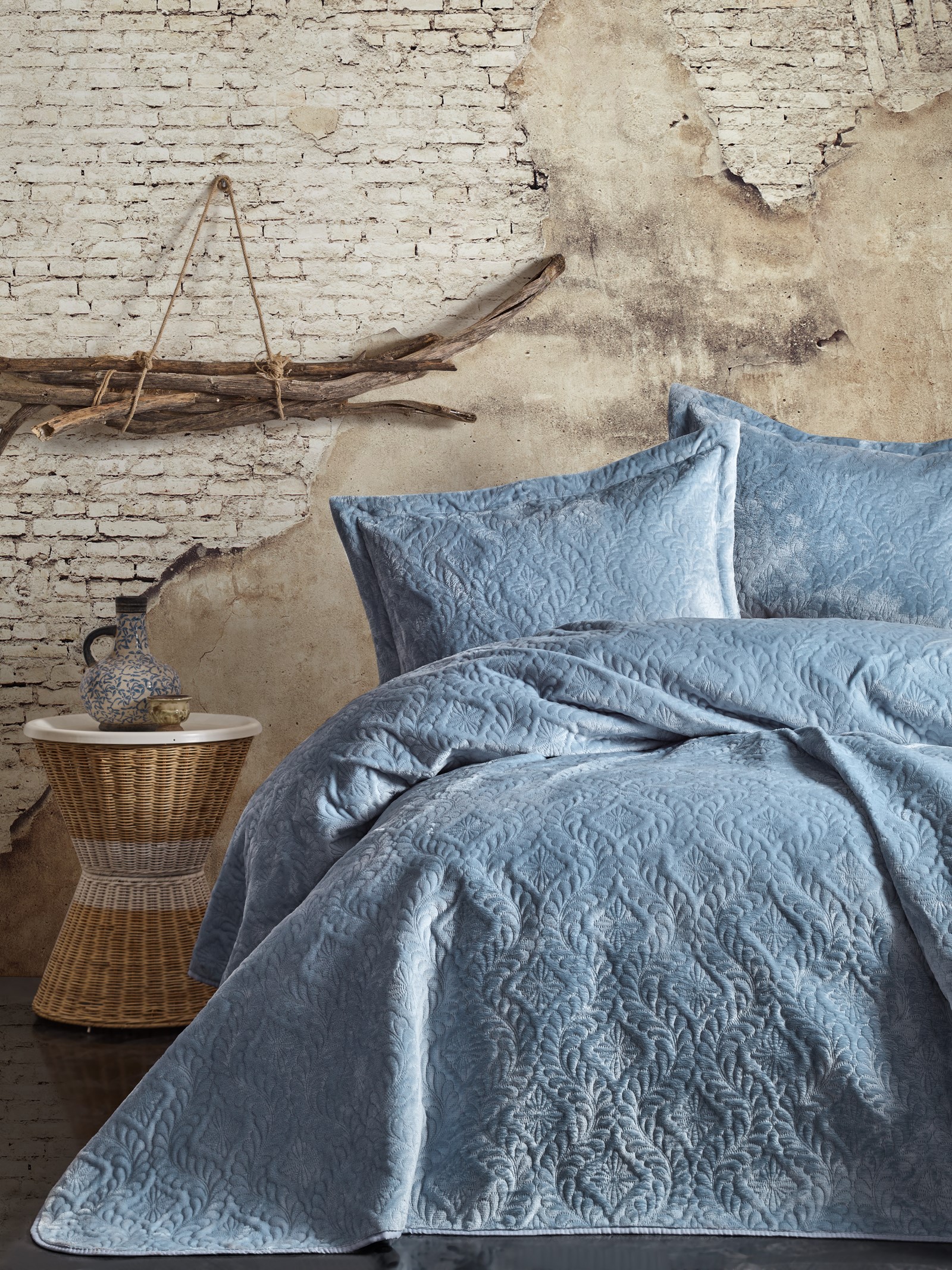 

Покрывало Cotton Box Soft Mavi 240х260 см турция, полиэстер
