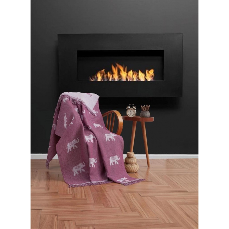 

Плед Eponj Home Buldan Keten Fil mor 170Х220 см турция, хлопок