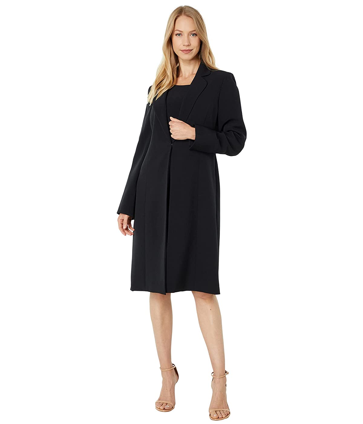 

Костюм Le Suit Crepe Long Coat & Basic Sheath Dress Black, S (44)