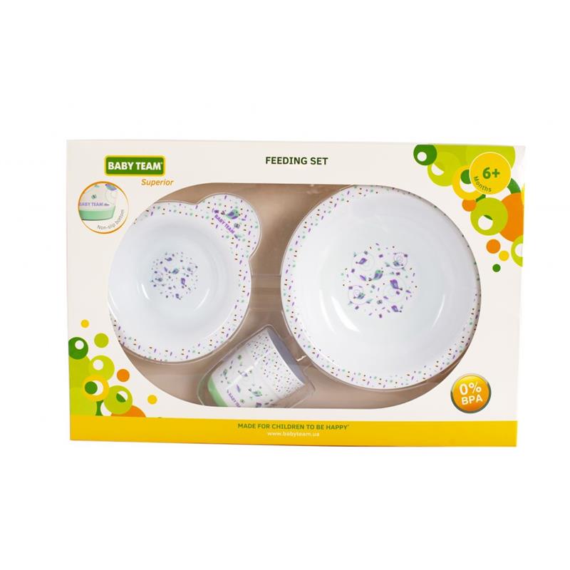 

Набір для годування Baby Team 6093 тарілка, миска, чашка (bc-348095)