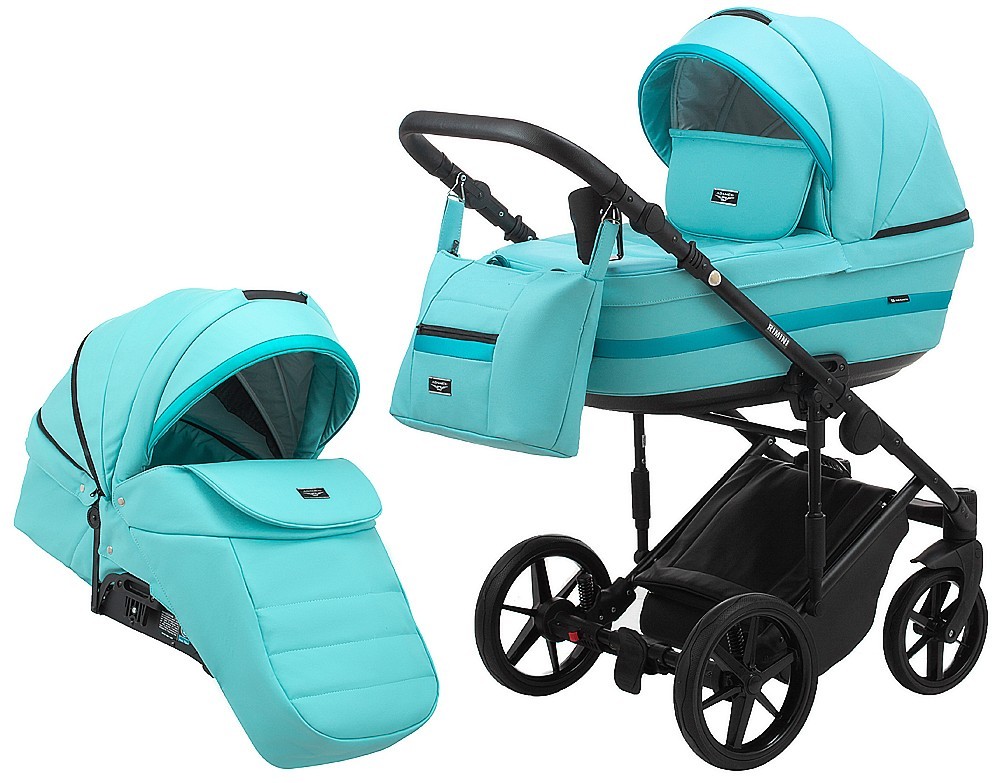 

Коляска 2 в 1 Adamex Rimini ECO кожа 100% RI-232