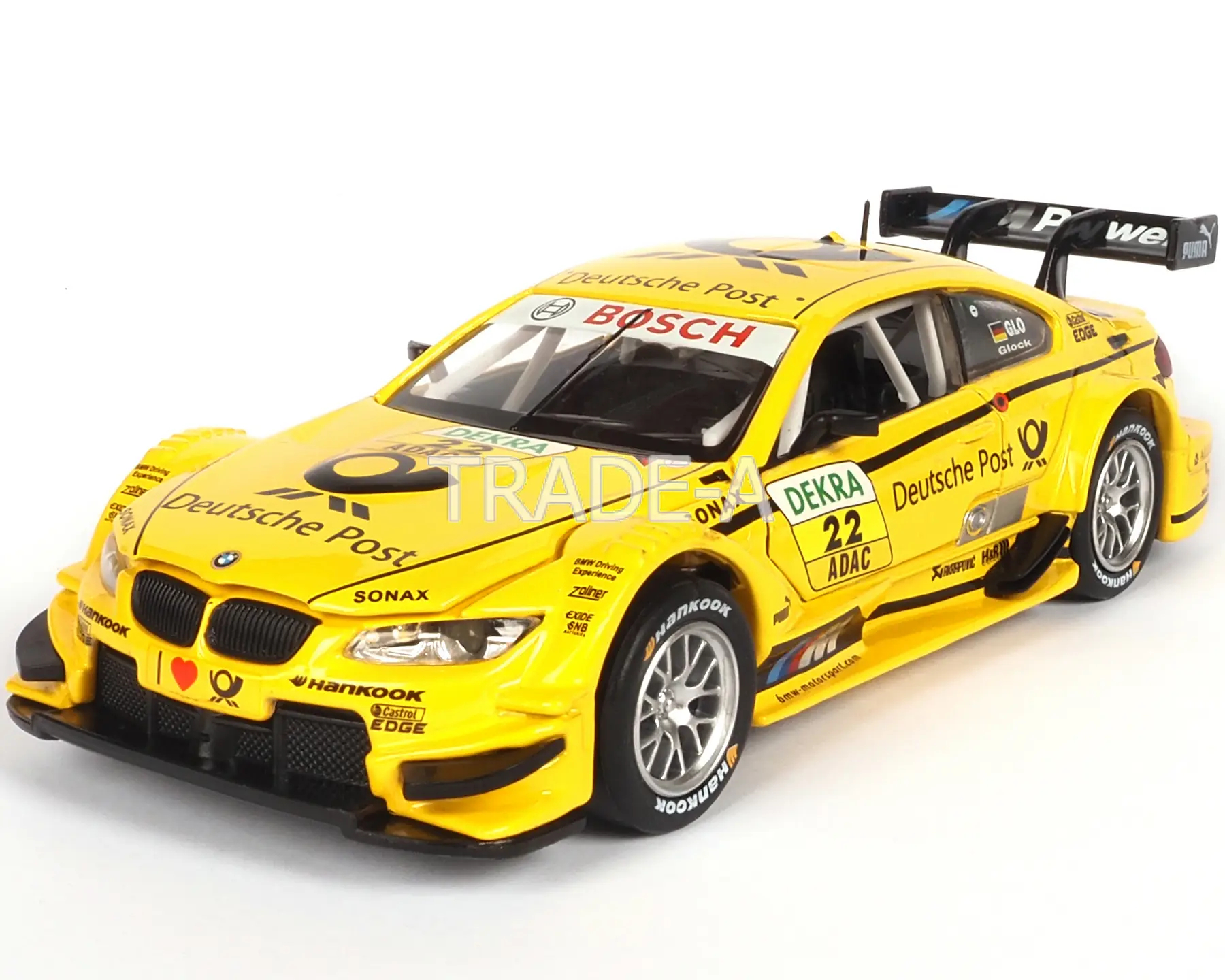 

Машинка Автопром 7854 BMW M3 DTM 1:32 желтый