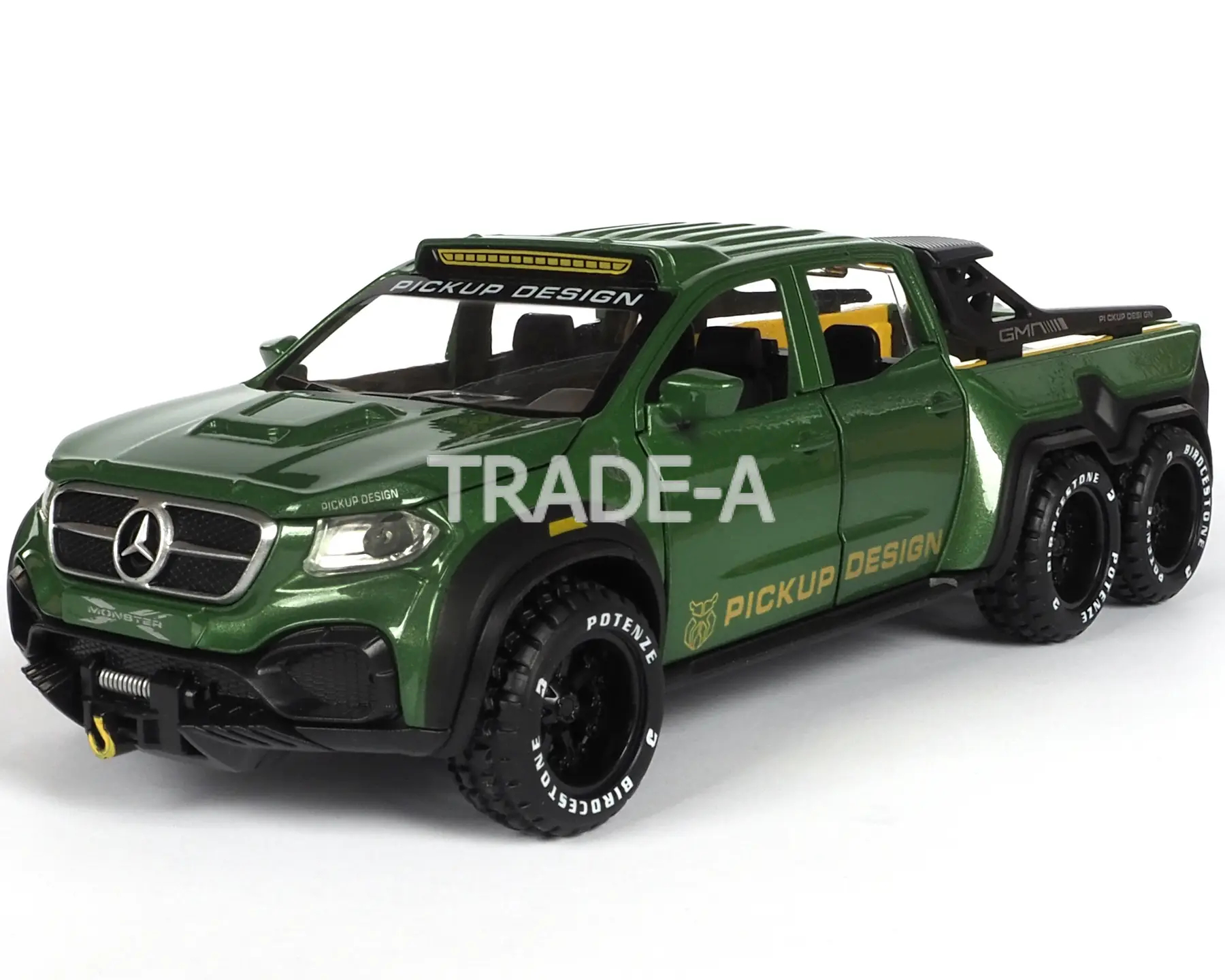 

Машинка Автопром 7584 Mercedes-Benz X-Class Exy Monster X Concept 6x6 1:32 зеленый