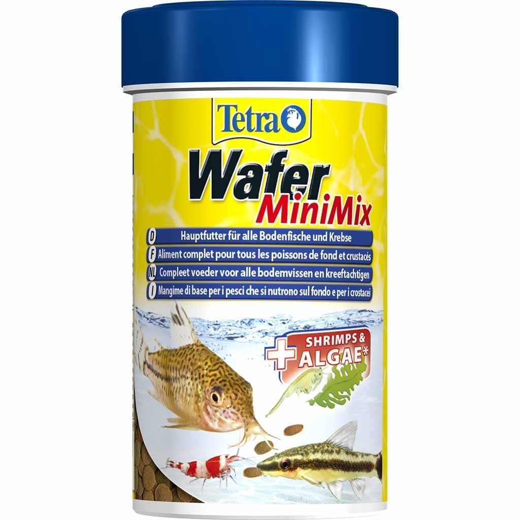 

Корм Tetra Wafer Mini Mix для донных аквариумных рыб и ракообразных 100 мл
