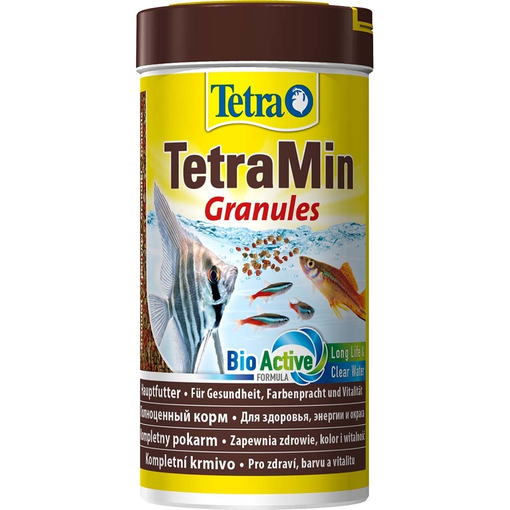 

Корм Tetra Min Granules для аквариумных рыб в гранулах 250 мл