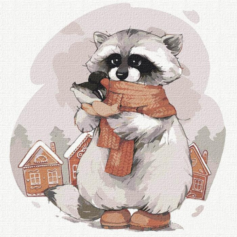 

Картина по номерам Идейка КНО4223 30*30 cм Маленький друг