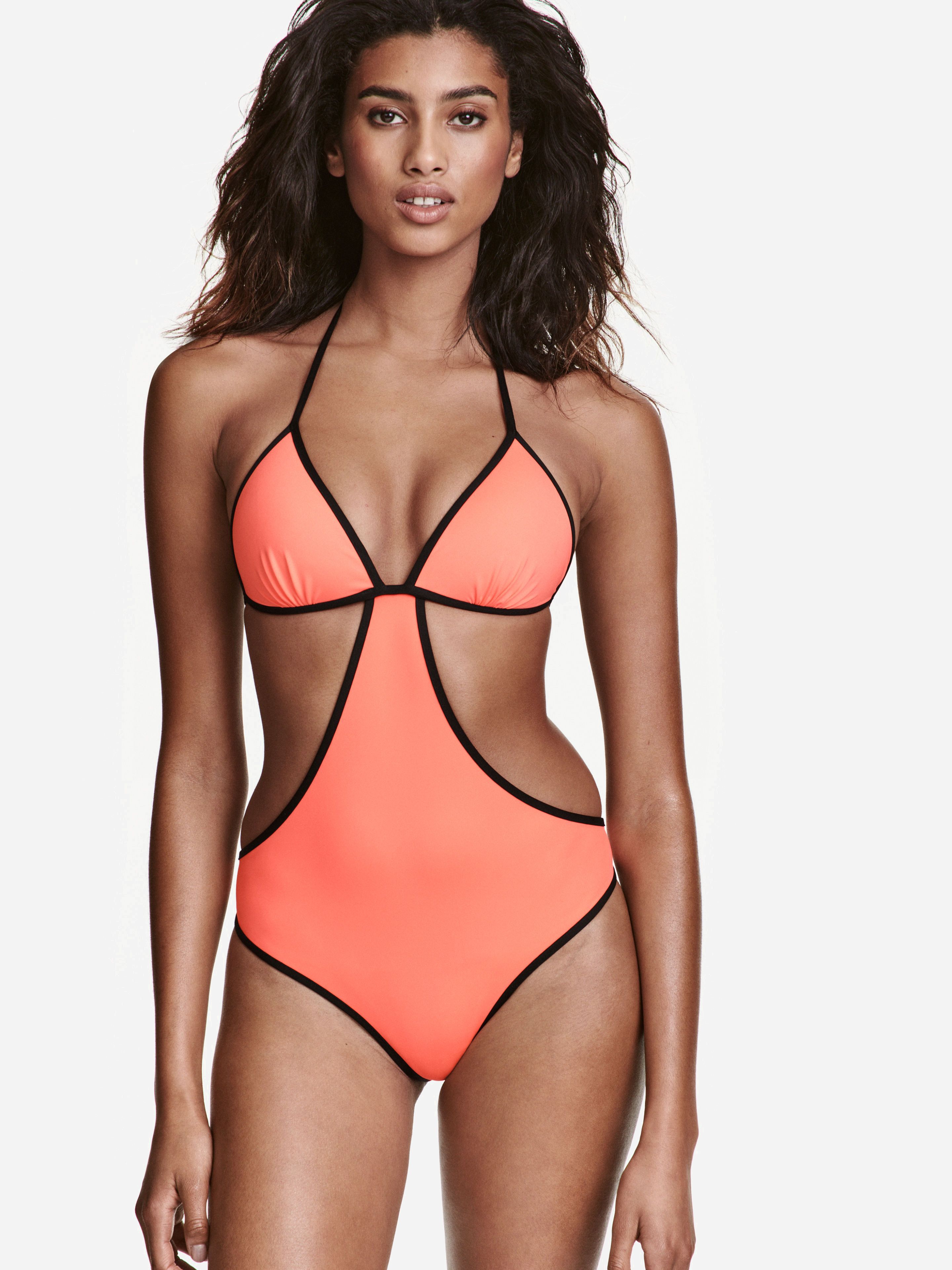 

Купальник слитный женский H&M 0374438-3 42 Розовый (СА2000001242889)