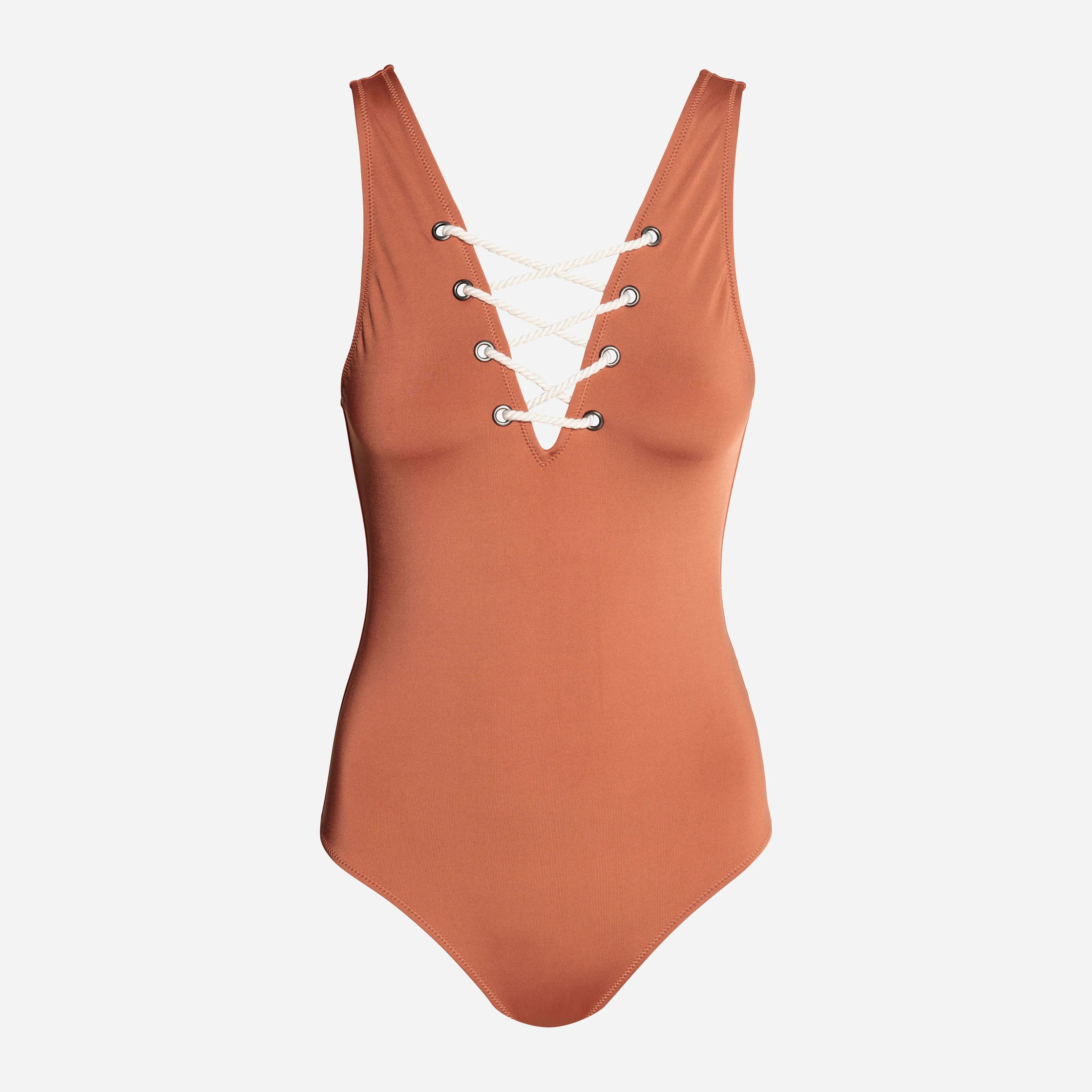 

Купальник слитный женский H&M 0492608-5 42 Коричневый (СА2000001166635)