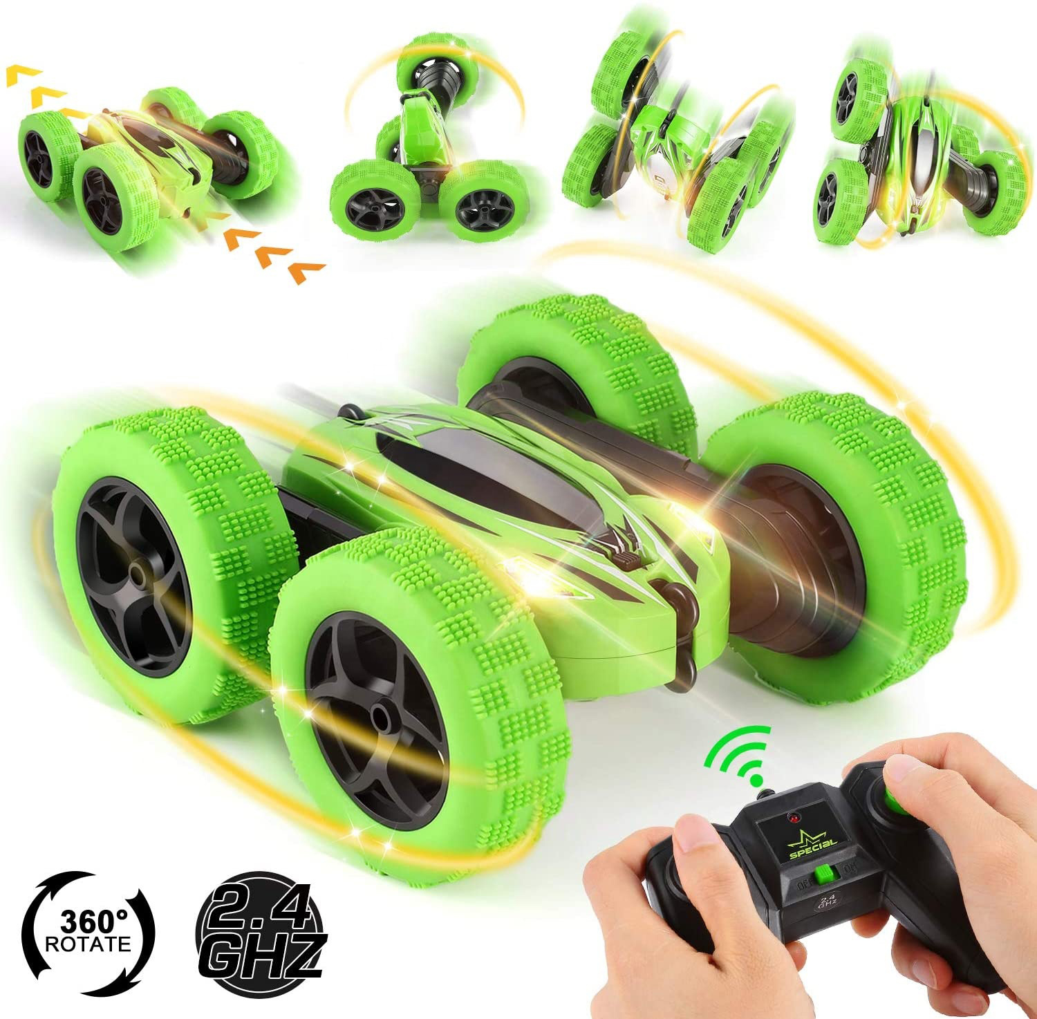 

Машинка на радиоуправлении Stunt Car D828 Green (09287482173)