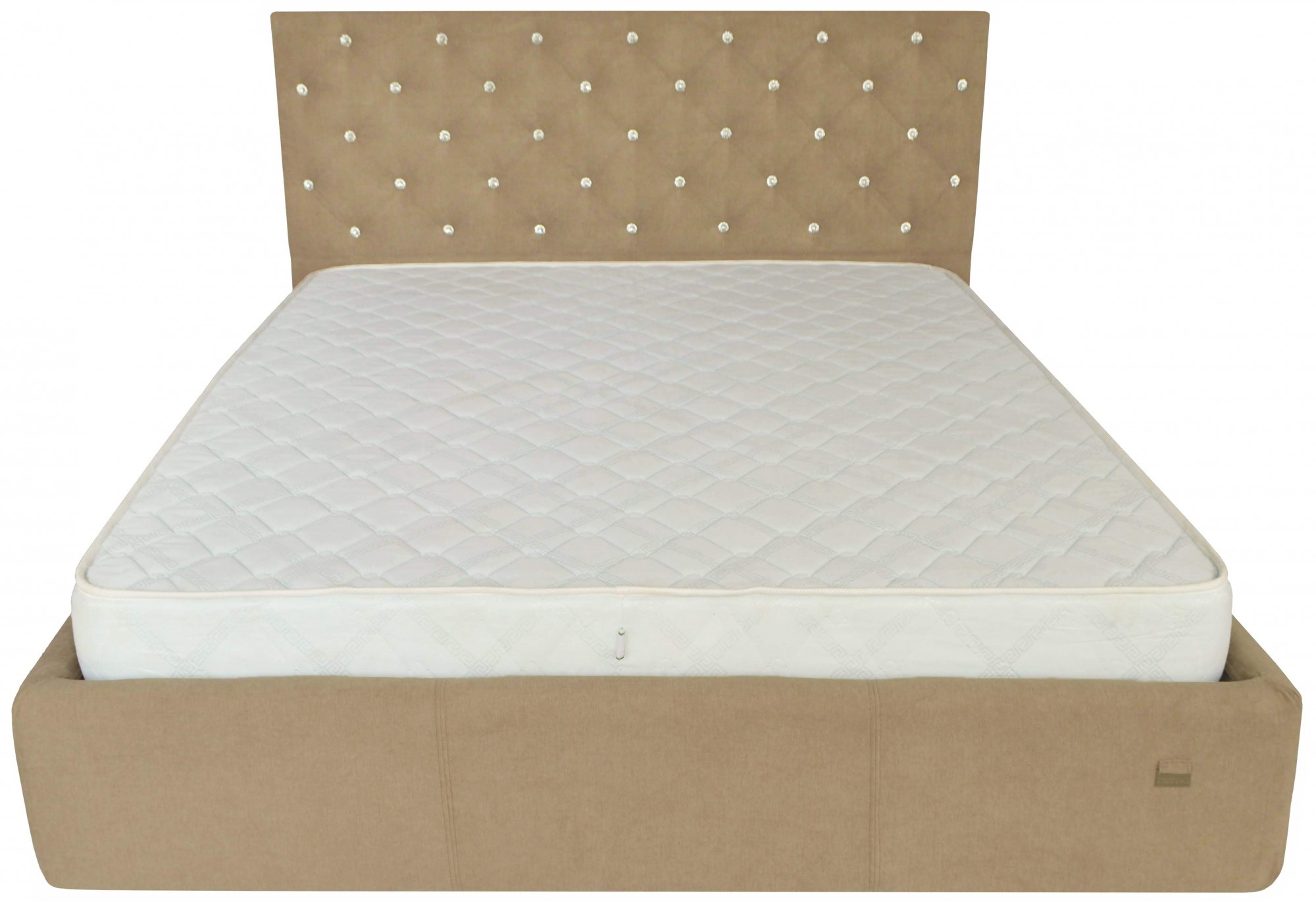 

Кровать Coventry VIP 140 х 190 см Мисти Mocco С дополнительной металлической цельносварной рамой С1 Бежевая