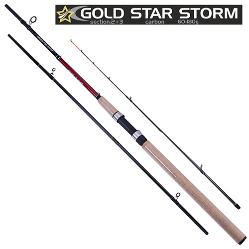 

Спиннинг карповый штекерный фидер "Gold star storm" 3.0м 60-180г 2+3к SF23892