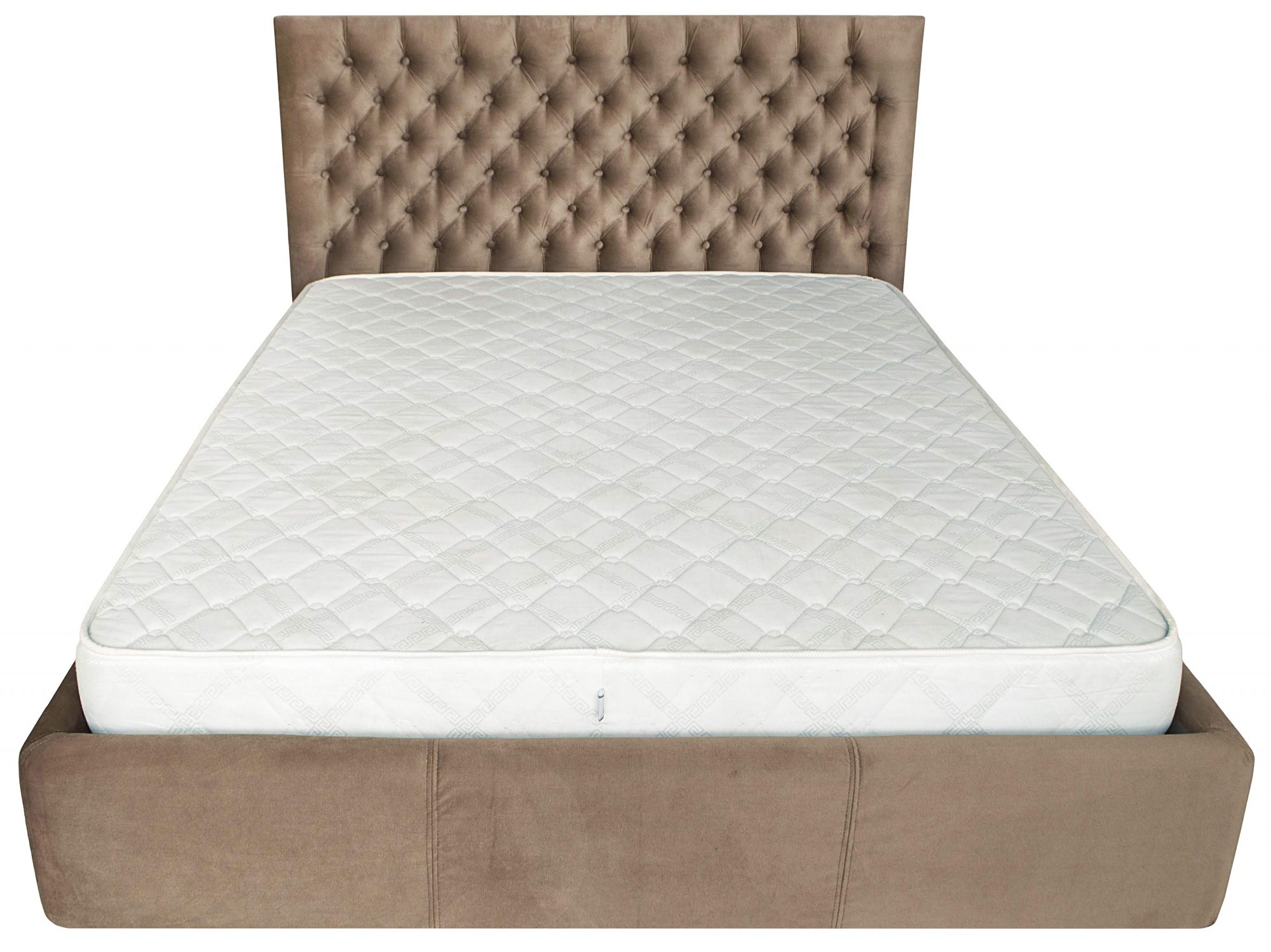 

Кровать Cambridge VIP 140 х 200 см Missoni 04 С дополнительной металлической цельносварной рамой Светло-коричневая