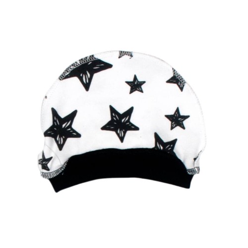 

Шапочка белая Звезда черная MISHKA 1534 Размер 68