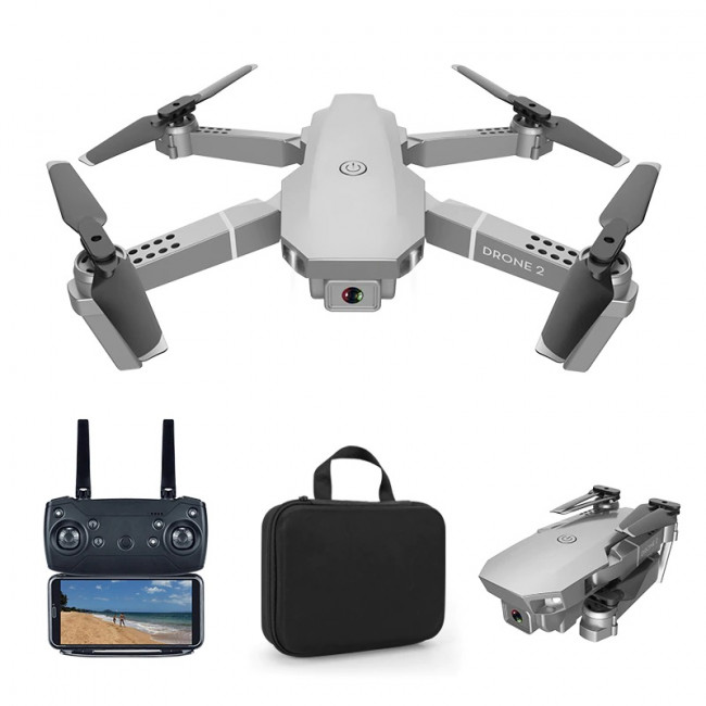 

Квадрокоптер RC Drone 2 E68 с 4K и HD камерами, FPV, оптическое позиционирование + кейc