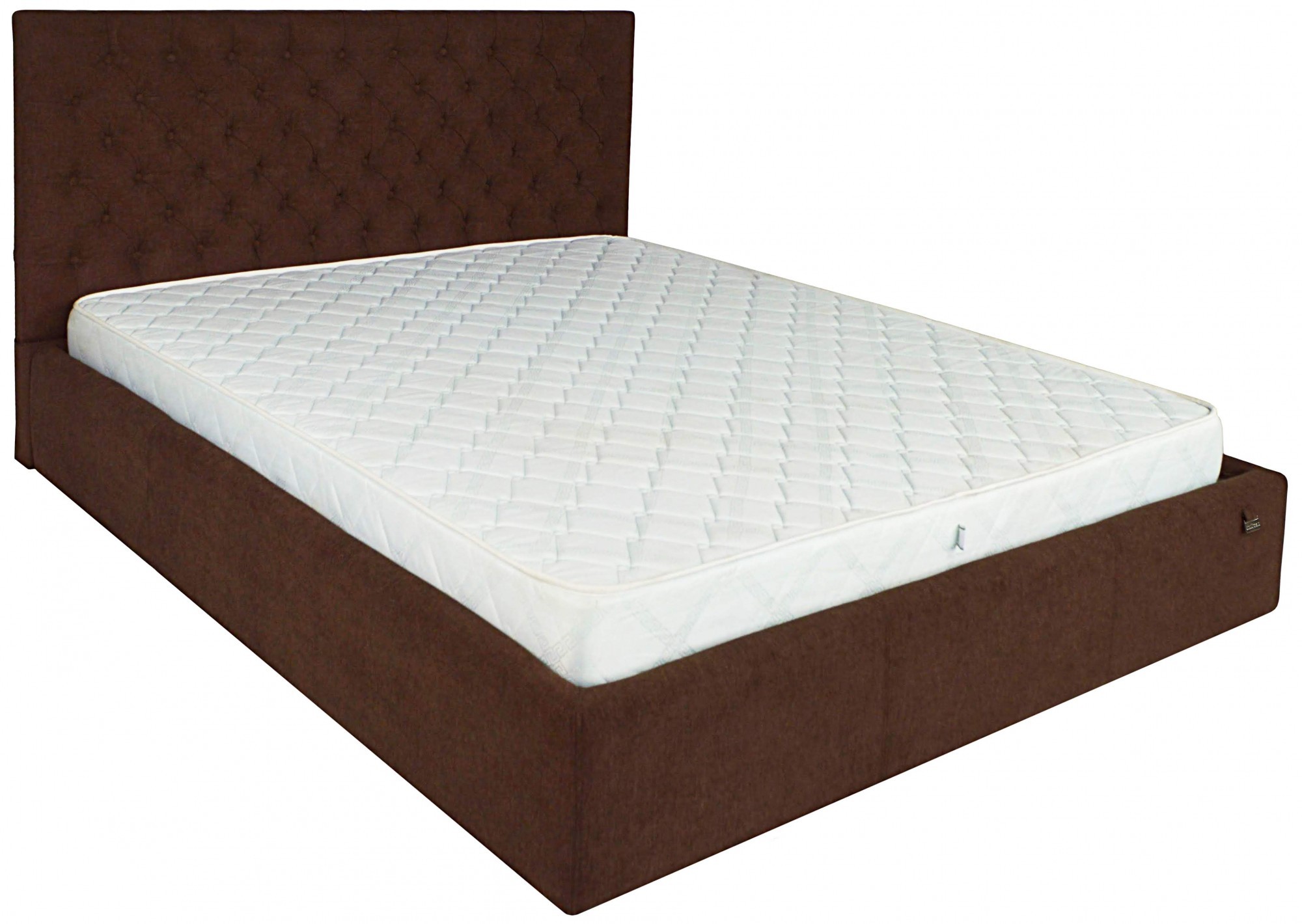 

Кровать Двуспальная Cambridge VIP 160 х 200 см Мисти Chocolate С дополнительной металлической цельносварной рамой Темно-коричневая