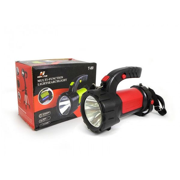 

Ручний акумуляторний ліхтар Bailong BL-T80 COP Чорний з червоним