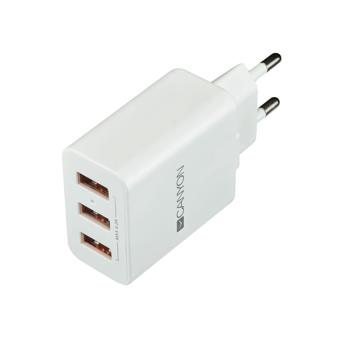 

Сетевое зарядное устройство Canyon (3USB, 4.2A) White (CNE-CHA05W)