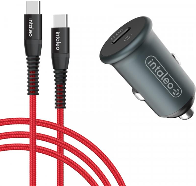 

Автомобильное зарядное устройство Intaleo CCGQPD120T (USB, 3A) Grey + кабель USB Type С