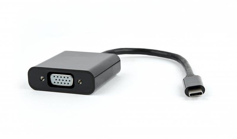 

Адаптер Cablexpert (AB-CM-VGAF-01) USB Type-C-VGA, 0.15 м, черный