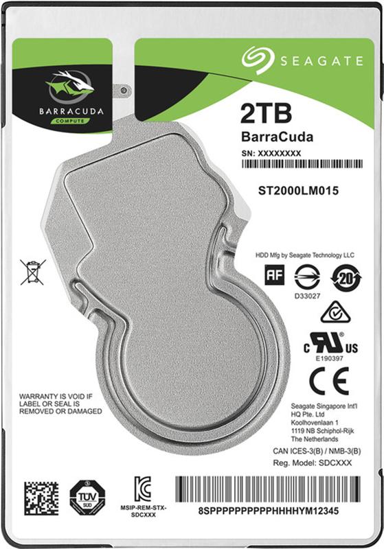 

HDD 2.5" SATA 2.0TB Seagate BarraCuda 5400rpm 128MB (ST2000LM015)