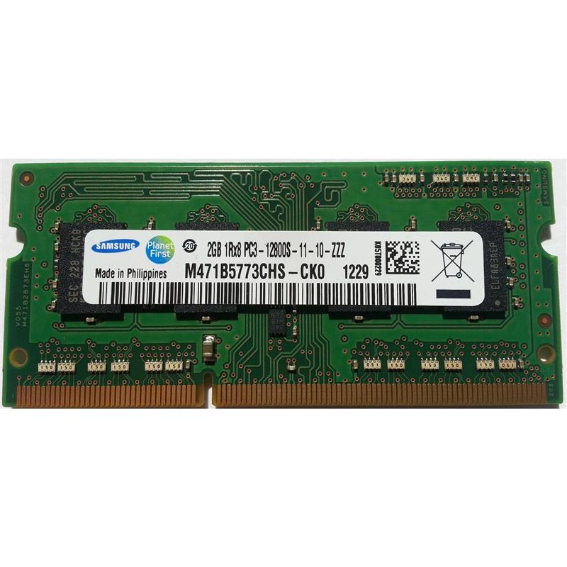 

SO-DIMM 2GB/1600 DDR3 Samsung (M471B5773CHS-CK0) Refurbished