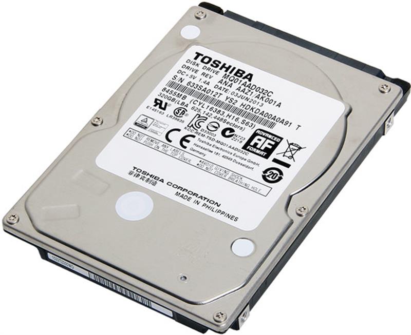 

HDD 2.5" SATA 320GB Toshiba 8MB 4200rpm (MQ01AAD032C)