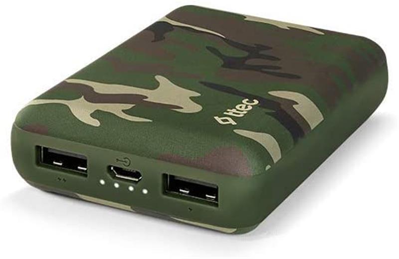 

Универсальная мобильная батарея Ttec 10000mAh ReCharger Green Camouflage