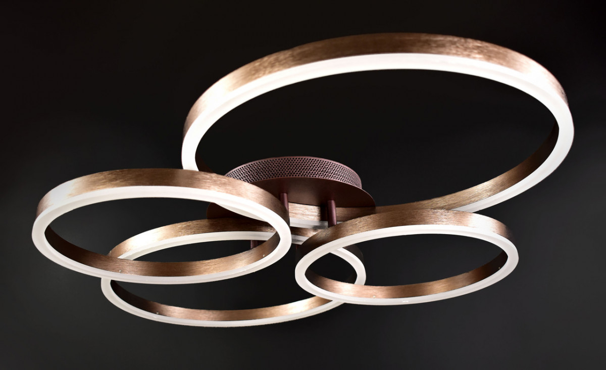 

Люстра Sunnysky потолочная Led с пультом Коричневый 11х63х83 см YR-A8008/2+2B-cf-YV