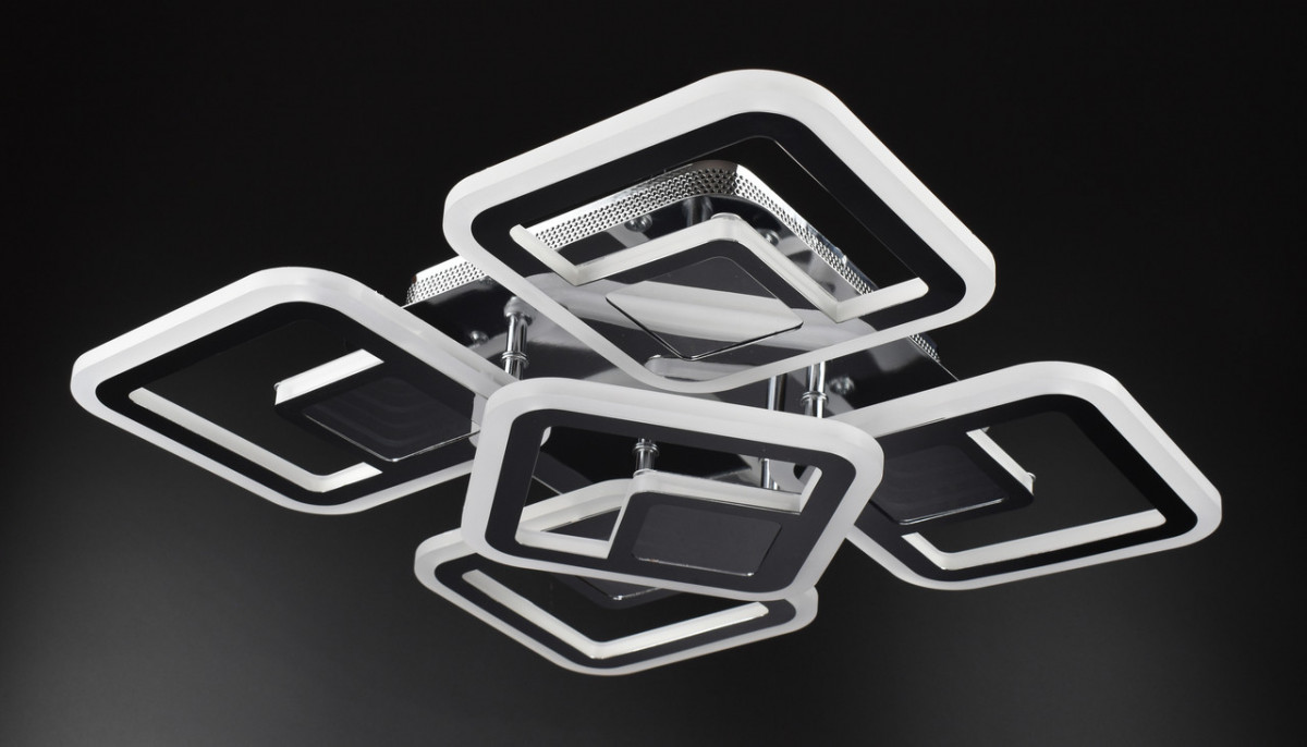 

Люстра Sunnysky потолочная Led с пультом Хром 10х40х40 см YR-A2720/4+1S-3D-ch-YV