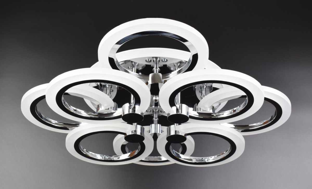 

Люстра Sunnysky потолочная Led с пультом Хром 11х45х54 см YR-A2374/4+4S-RGB-ch-YV