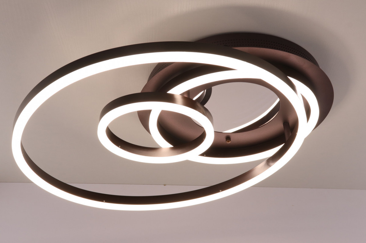 

Люстра Sunnysky потолочная Led с пультом Коричневый 10х50х56 см YR-A55011/3-3D-cf-YV
