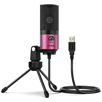

Студийный USB микрофон fifine K669 Розовый (164)