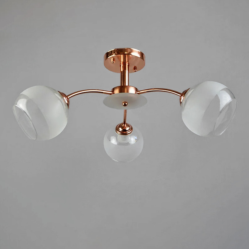 

Люстра стельова Light House NM-14325/3 PKGD+WT мідне золото