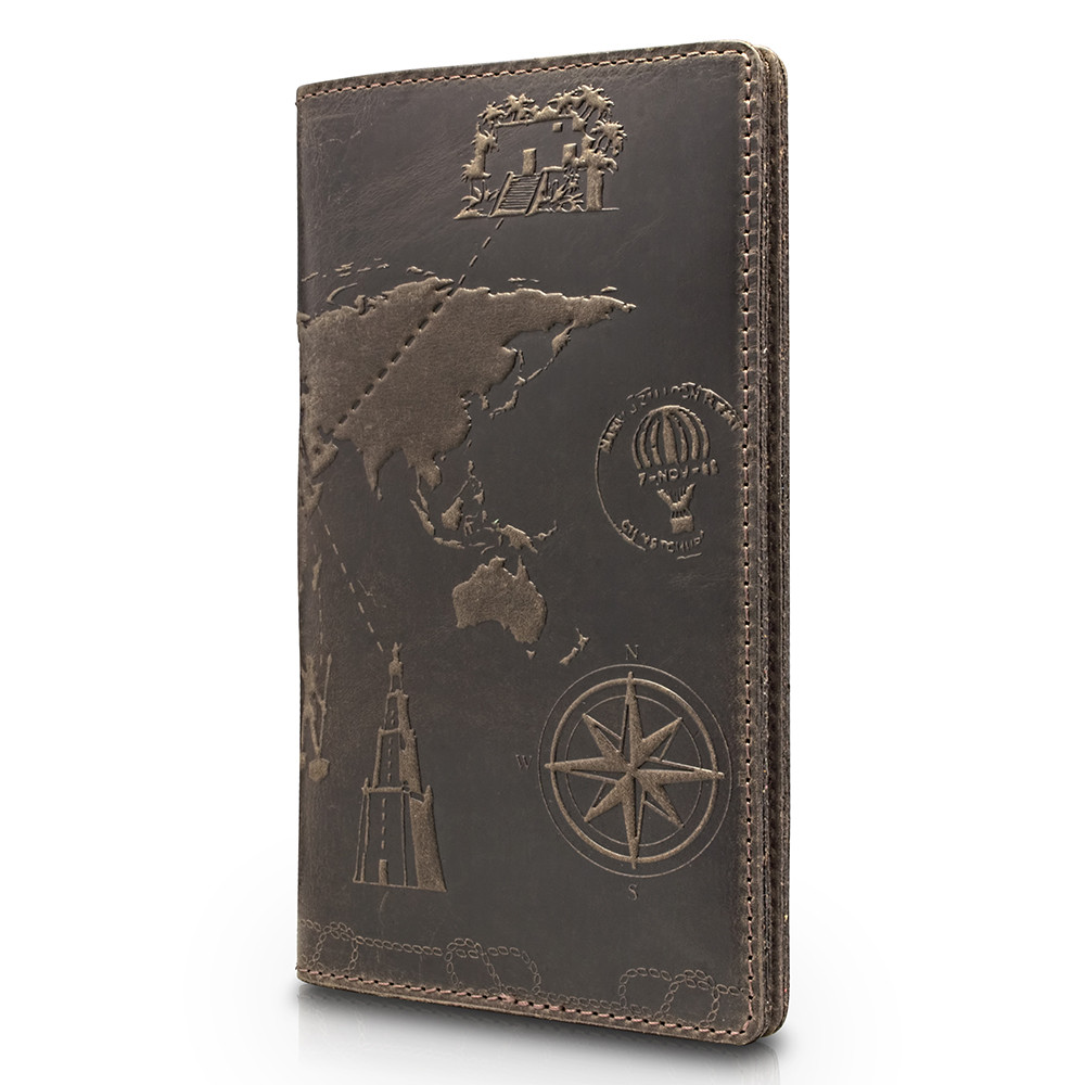 

Портмоне HiArt PB-01-S19-1106-T002 Shabby Gavana Brown "7 wonders of the world"