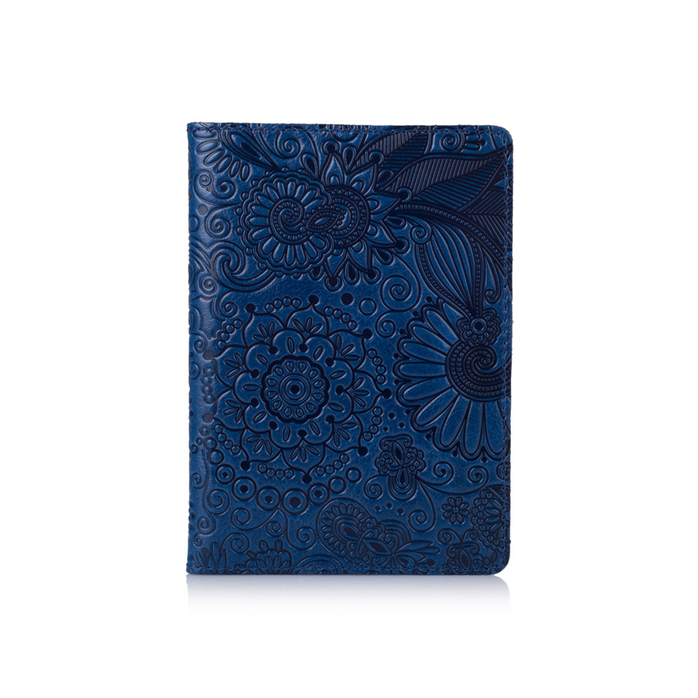 

Обложка для паспорта HiArt PC-01-C19-4026-T005 Crystal Blue "Mehendi Art"