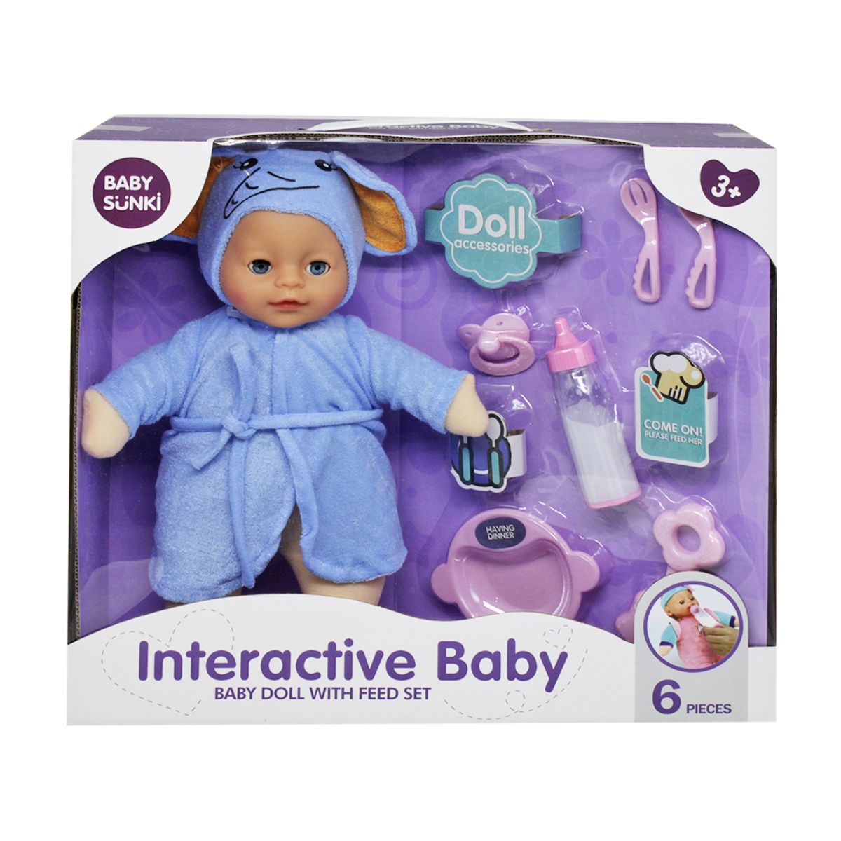 

Пупс плюшевый Interactive Baby слоник Baby Sunki (1860-5-6-7-8) (169419)