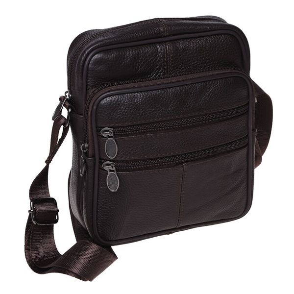 

Мужская кожаная сумка Borsa Leather K14012-brown