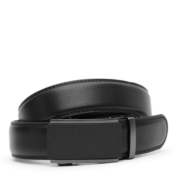 

Кожаный ремень с автоматической пряжкой V1GKX34-black
