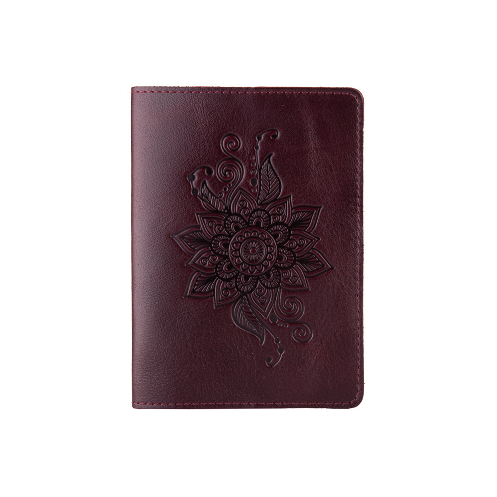 

Обложка для паспорта HiArt PC-01-C19-1718-T006 Crystal Sangria "Mehendi Classic"