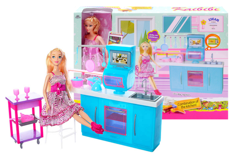 

Лялька A-Toys "Каibibi" з кухонними меблями 44*7*23см різнобарвний BLD132
