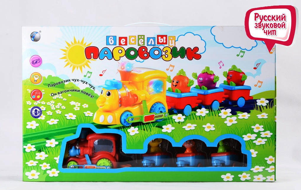 

Музыкальная игрушка Huada Toys Веселый паровозик 0650 (А670)