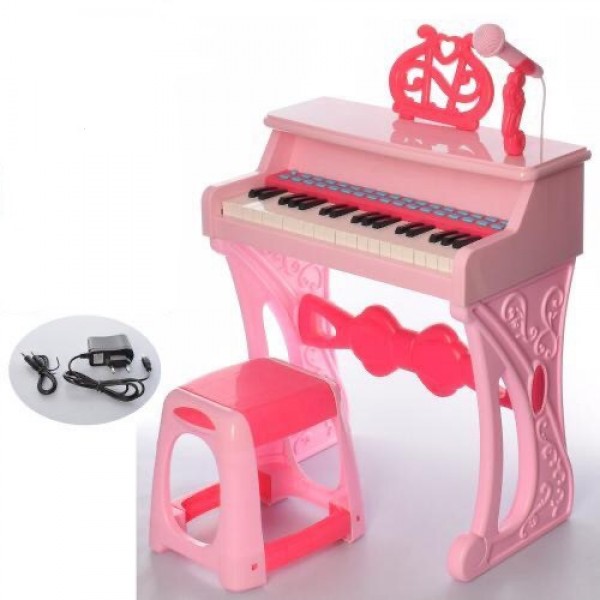

Пианино со стульчиком Best Toys 328-32-33 Синтезатор для детей РОЗОВЫЙ