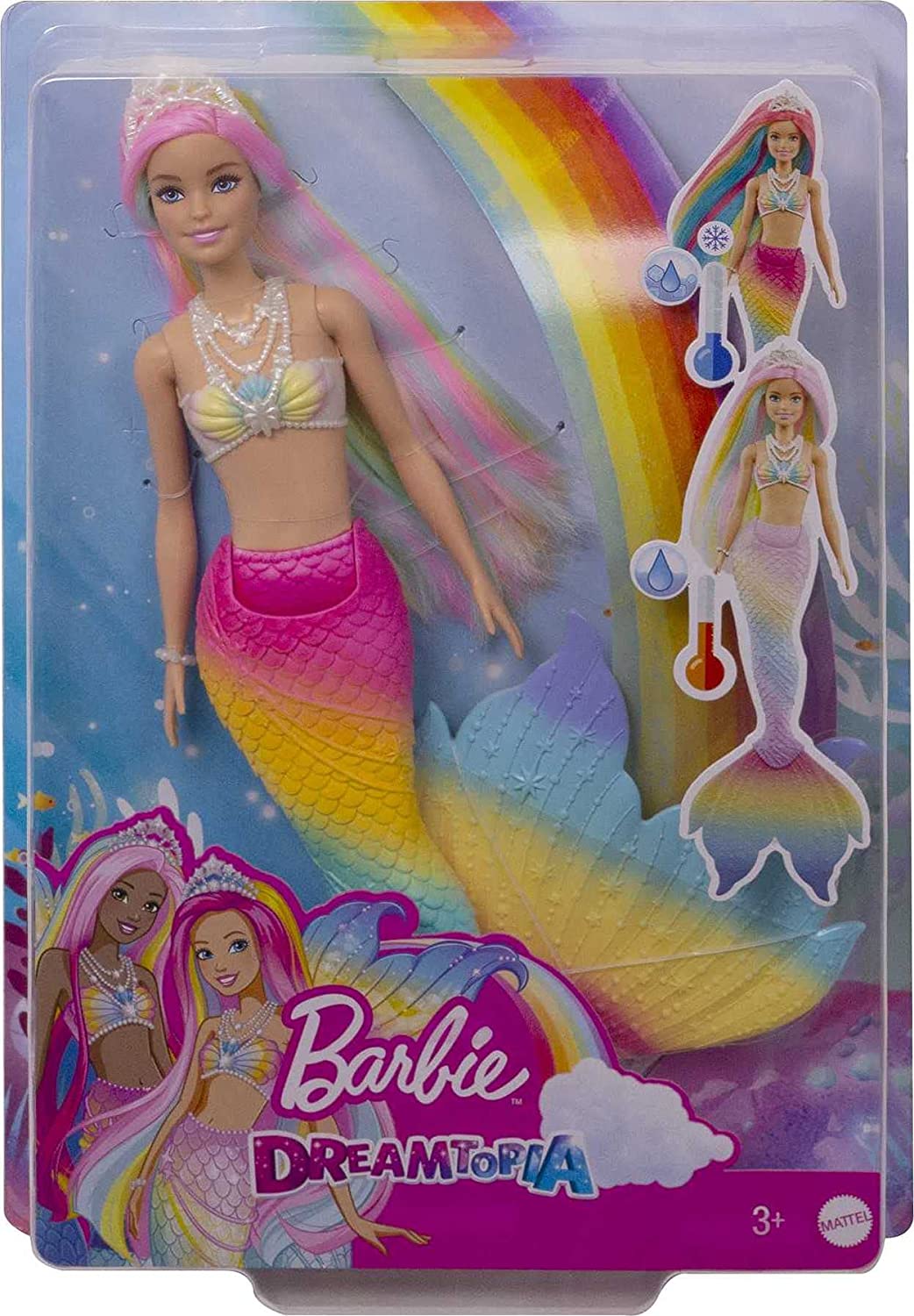 

Кукла Барби Русалочка Меняет Цвет Barbie Dreamtopia Rainbow Magic Mermaid Doll Mattel GTF89