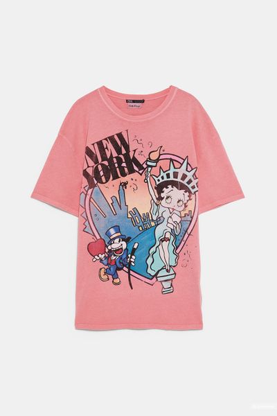 

Футболка Zara M розовая (1204-711)